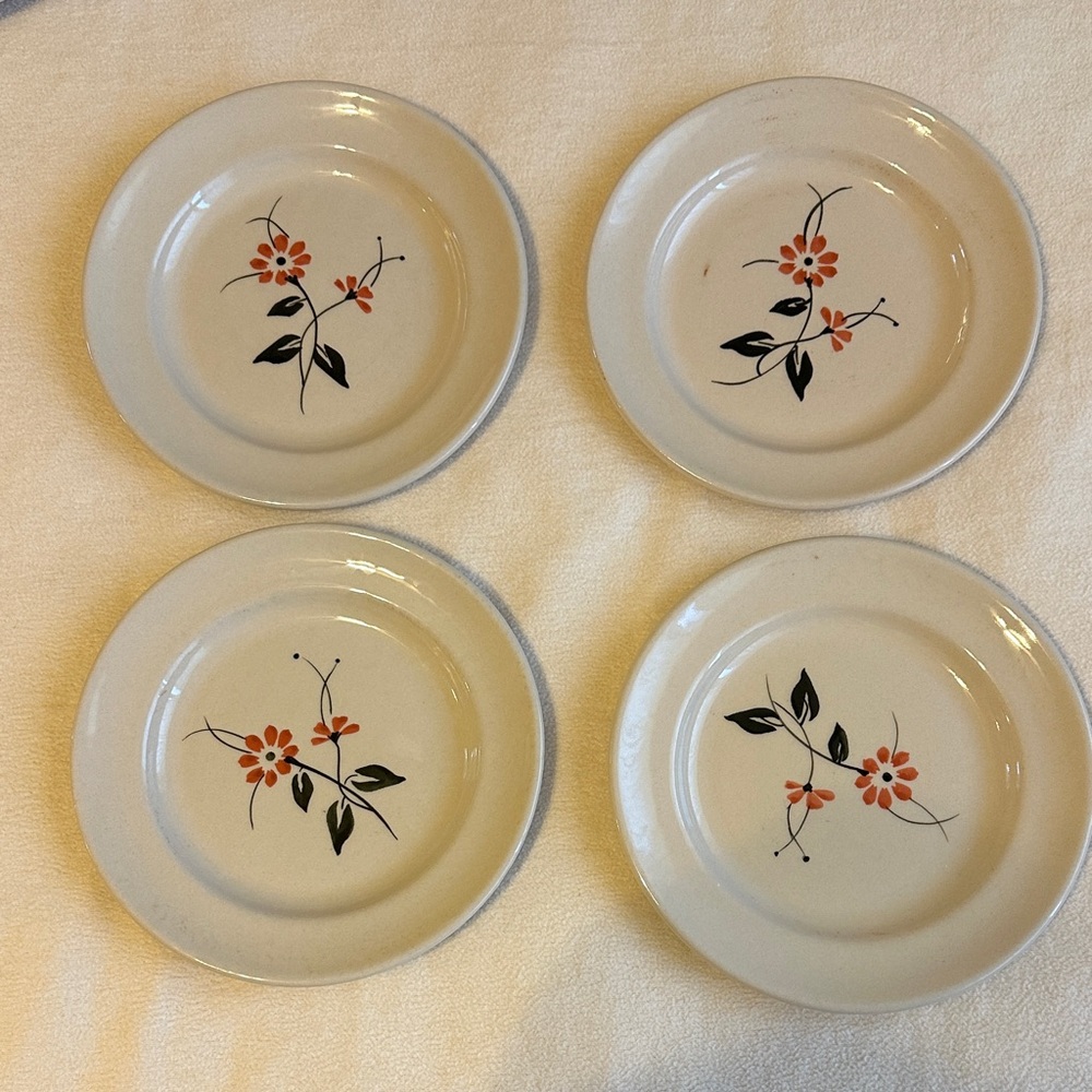 ZARA HOME Floral Dinner Plates Set of 4 - Picture 2 of 5